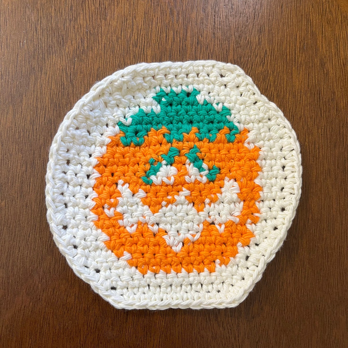 Pumpkin Crochet Pillsbury Cookie Coaster PDF Pattern