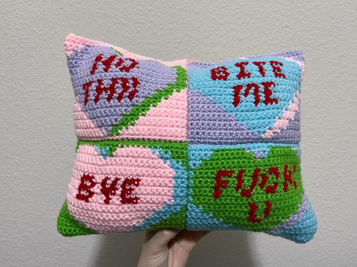 Anti-Love Conversation Hearts PDF Pattern