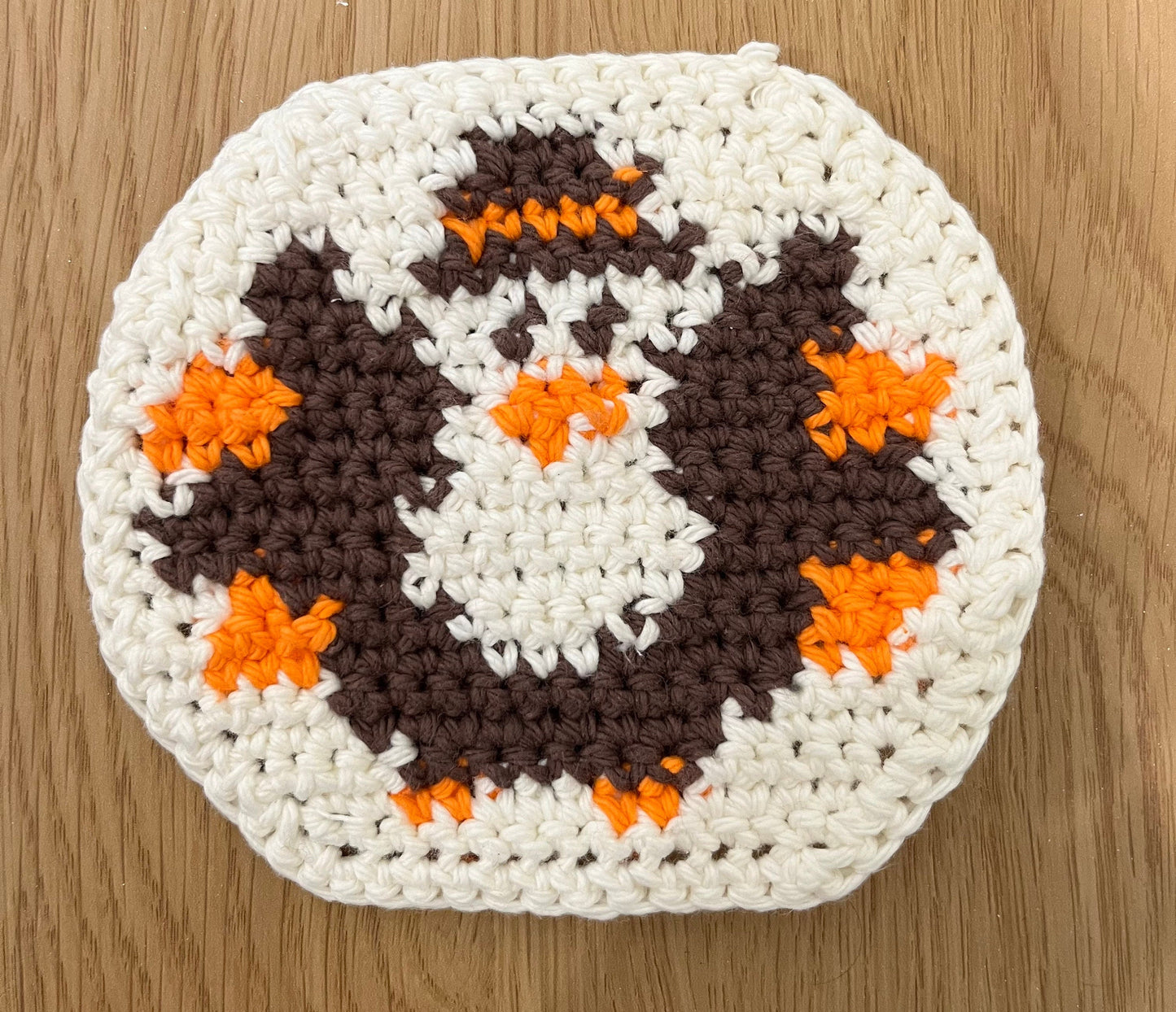 Turkey Crochet Cookie Coaster PDF Pattern