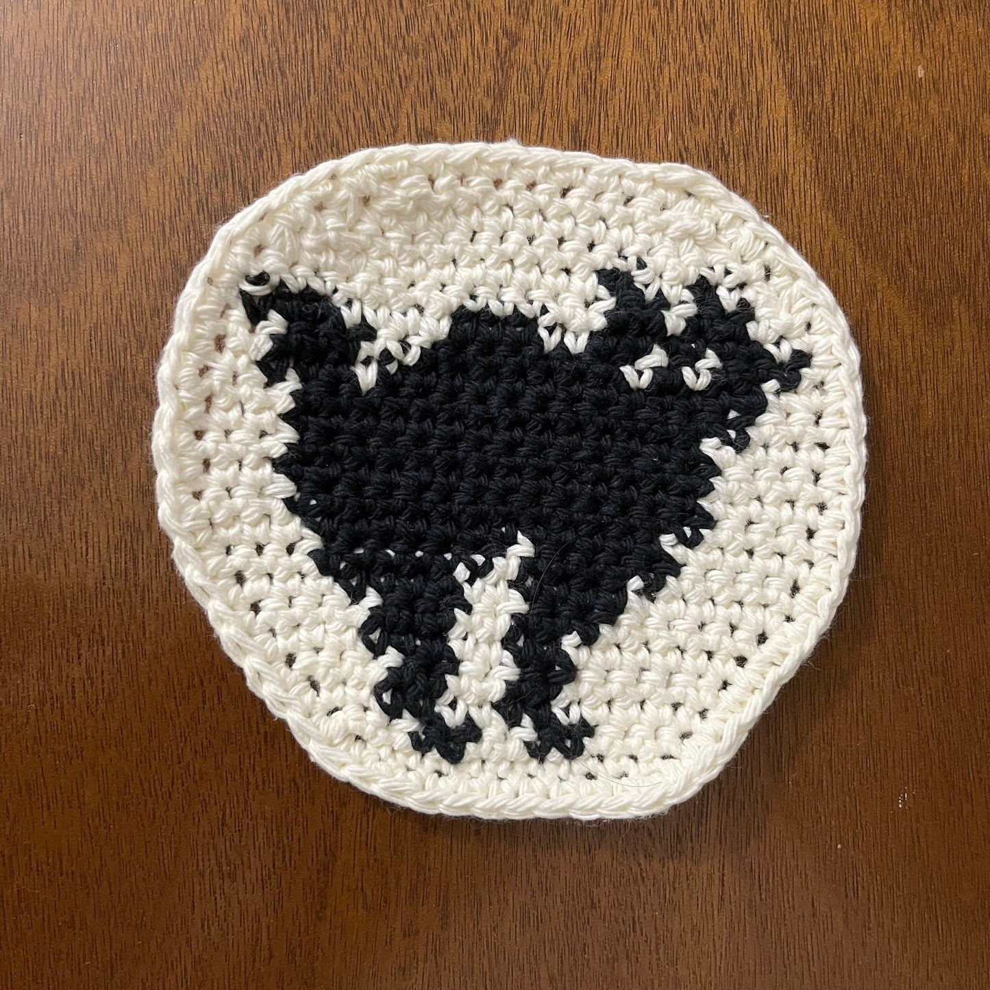 Spooky Cat Crochet Pillsbury Cookie Coaster PDF Pattern