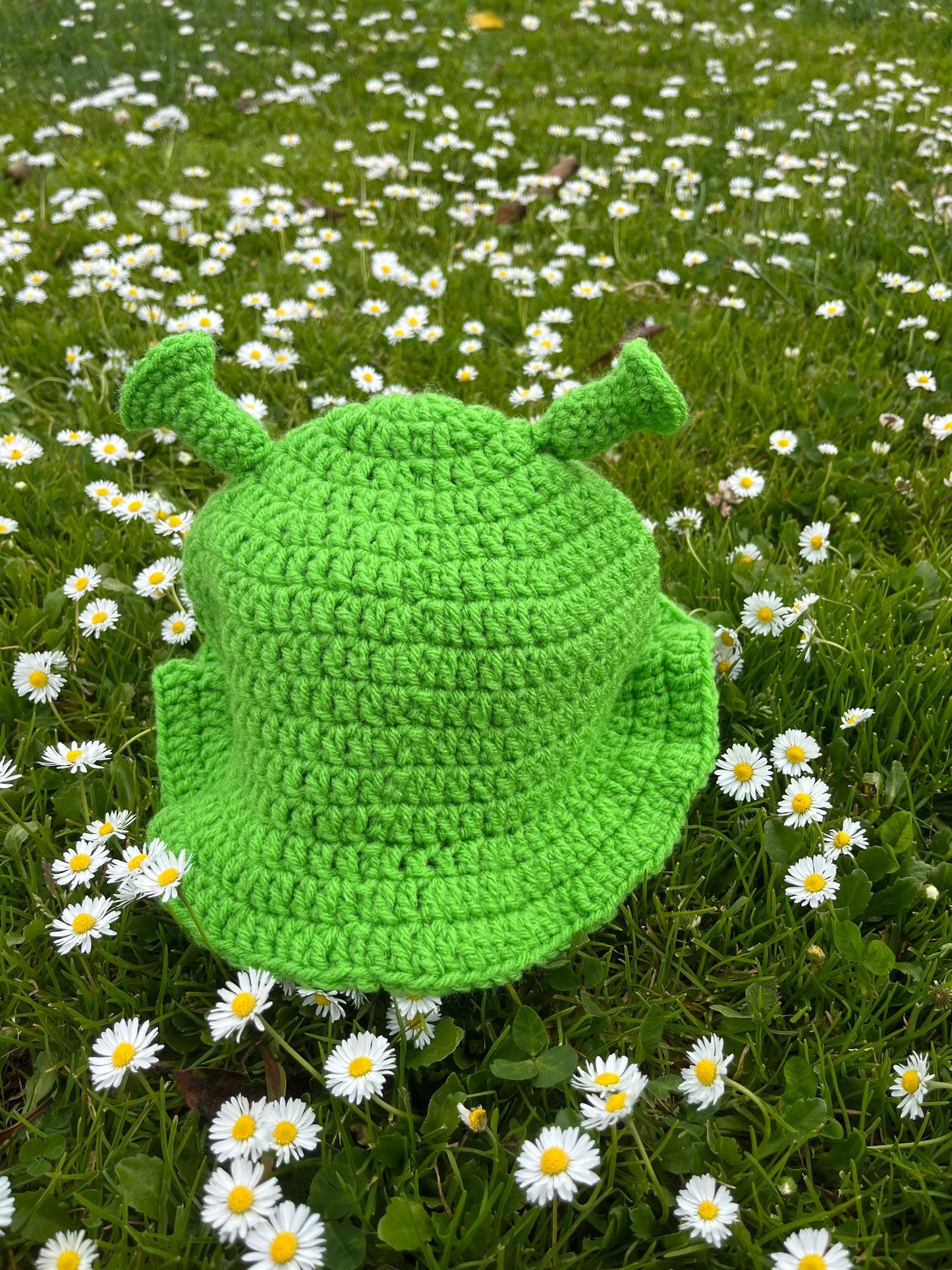 Shrek Bucket Hat | Green Ogre Handmade Crochet Hat