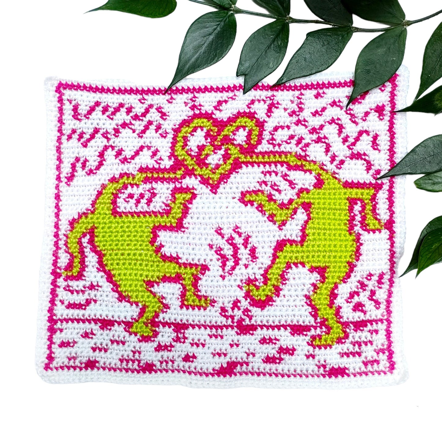 Keith Haring "Heart of Heads" Crochet Bag and Tapestry PDF Pattern