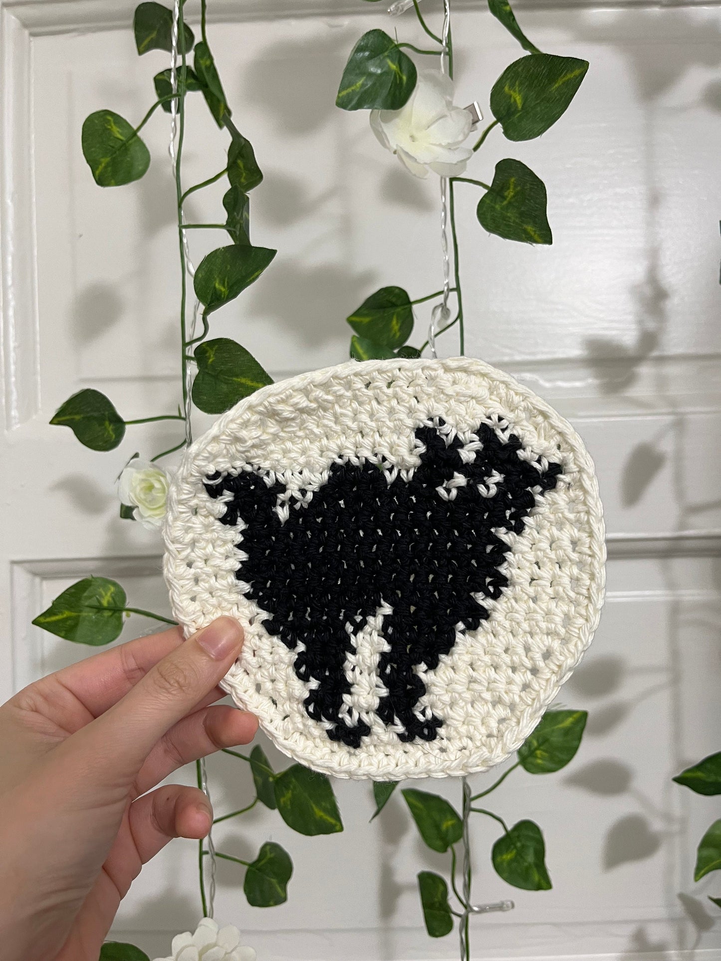Halloween Crochet Sugar Cookie Coaster PDF Pattern Bundle (Ghost, Pumpkin, AND Spooky Cat)