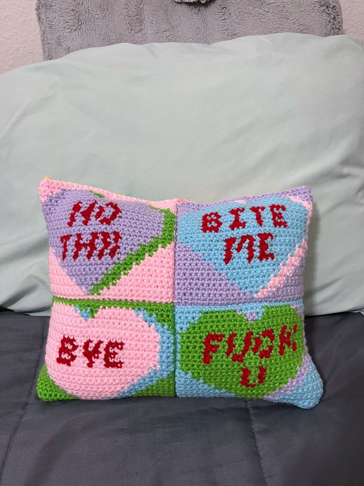 Anti-Love Conversation Hearts PDF Pattern