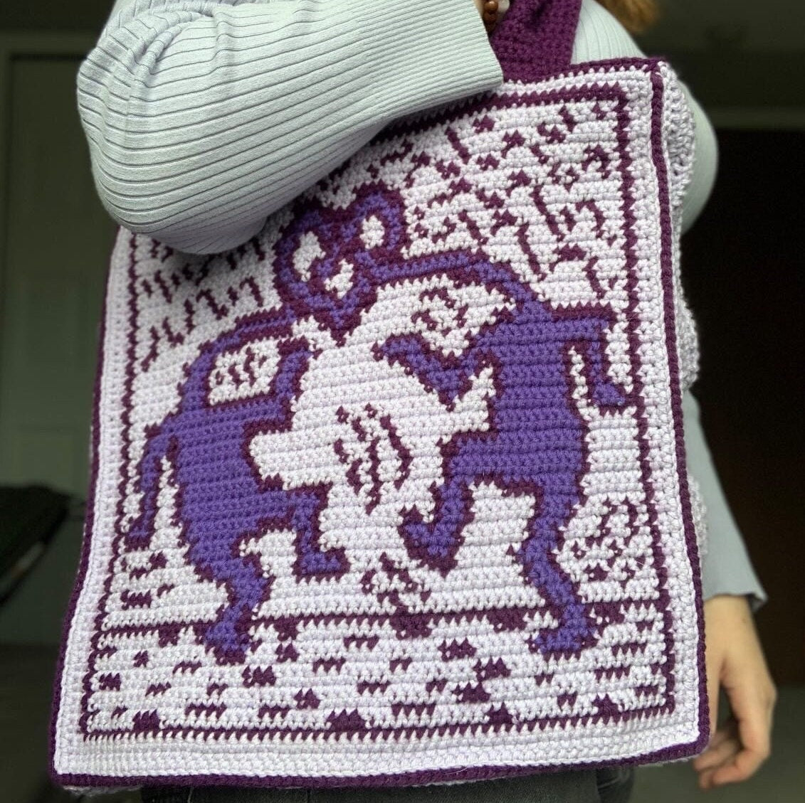 Keith Haring "Heart of Heads" Crochet Bag and Tapestry PDF Pattern
