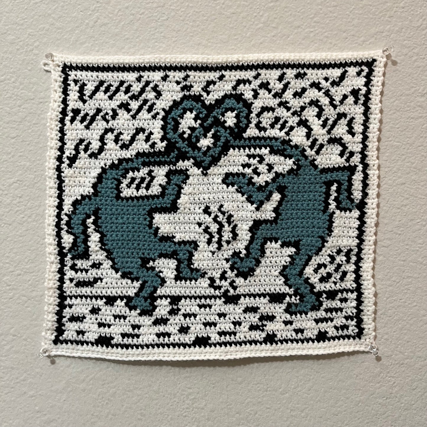 Keith Haring "Heart of Heads" Crochet Bag and Tapestry PDF Pattern