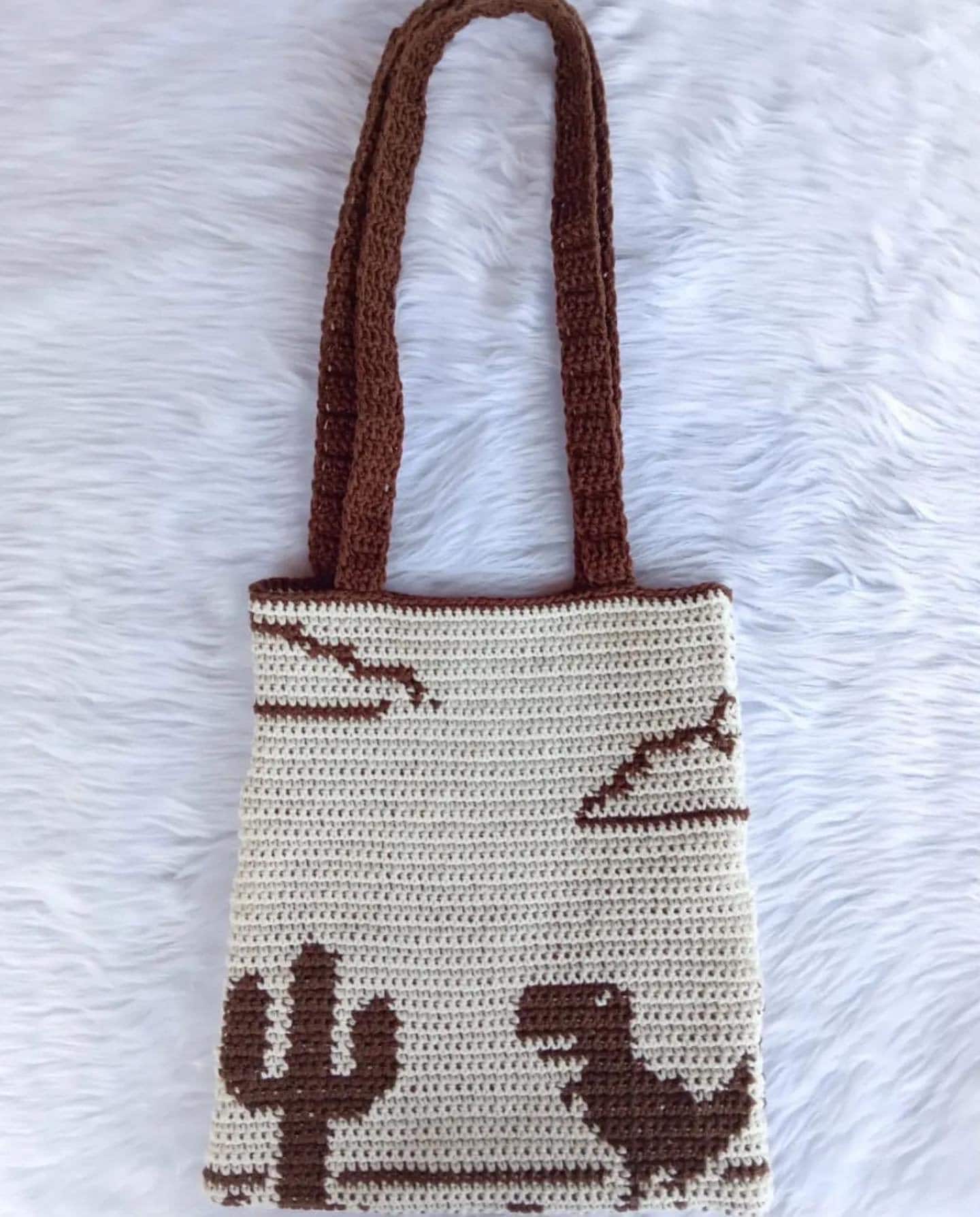Dinosaur Game Over Bag PDF Pattern