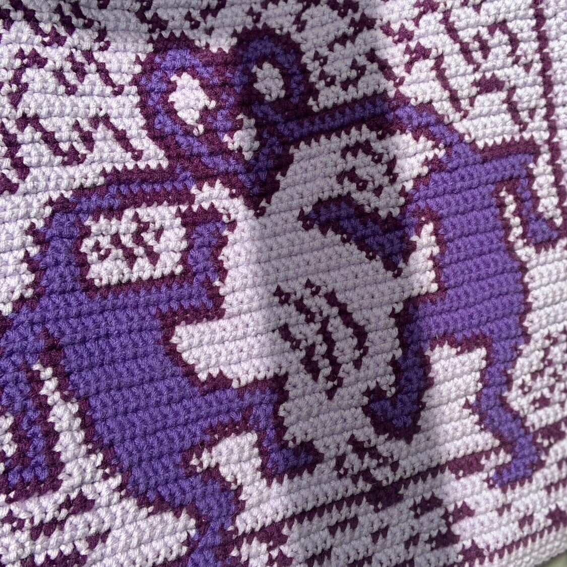Keith Haring "Heart of Heads" Crochet Bag and Tapestry PDF Pattern