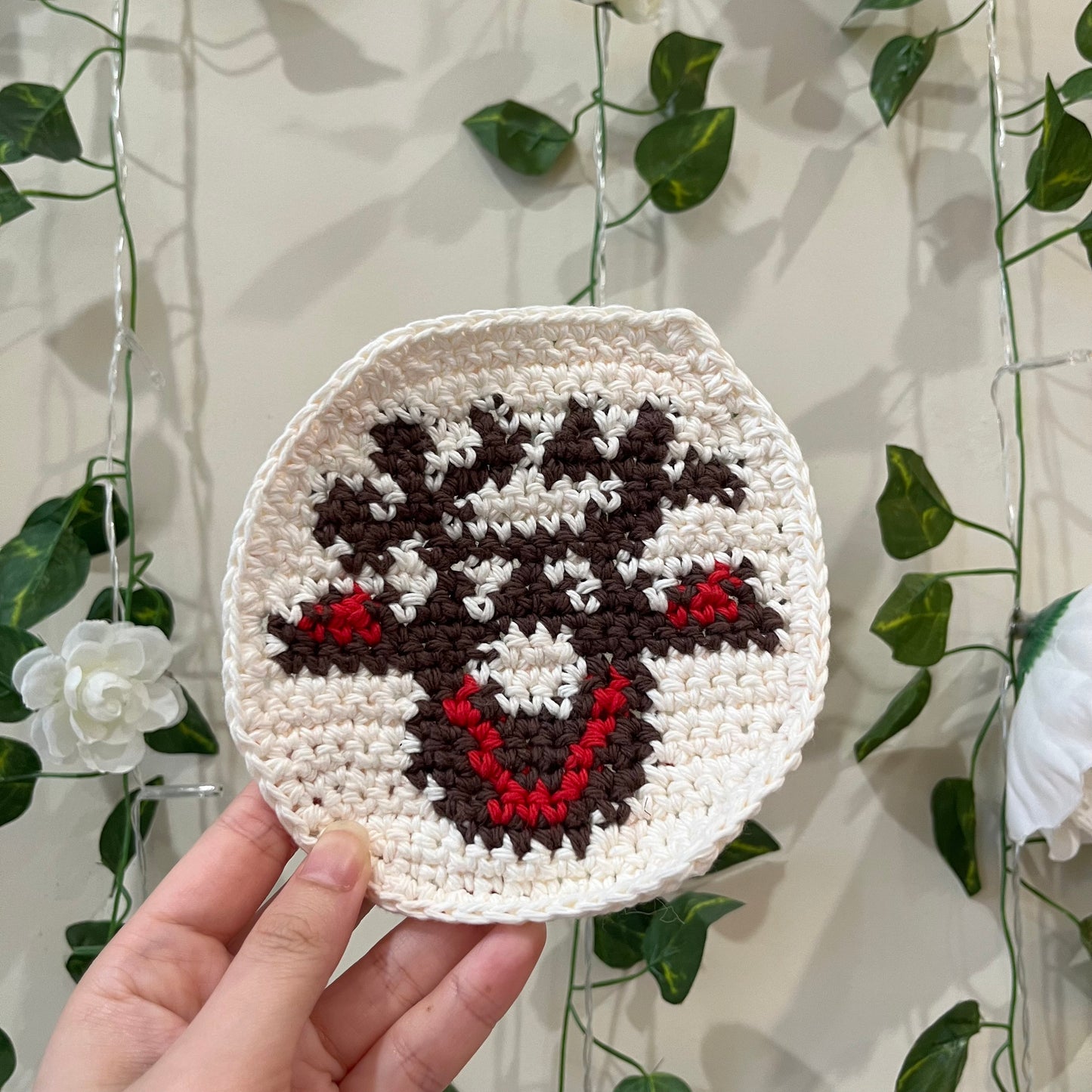 Reindeer Crochet Pillsbury Cookie Coaster PDF Pattern