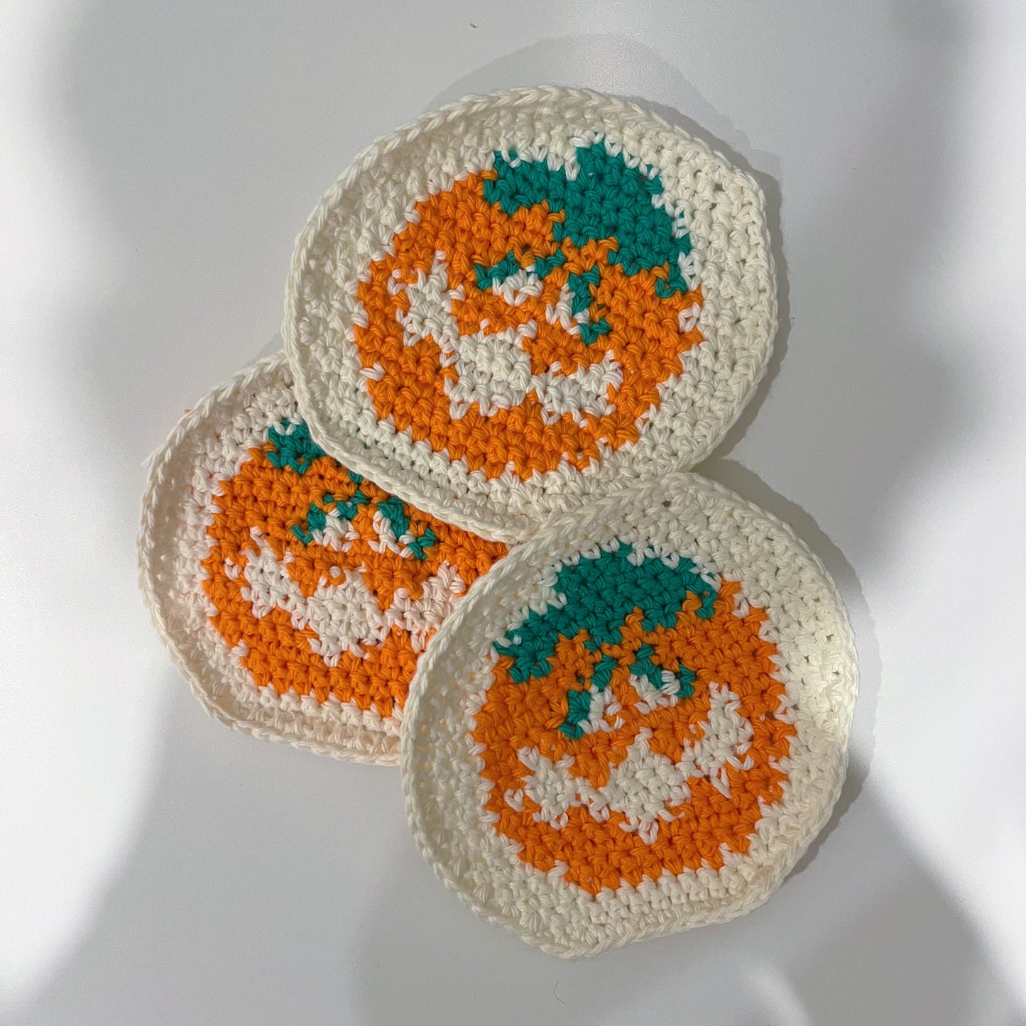 Pumpkin Crochet Pillsbury Cookie Coaster PDF Pattern