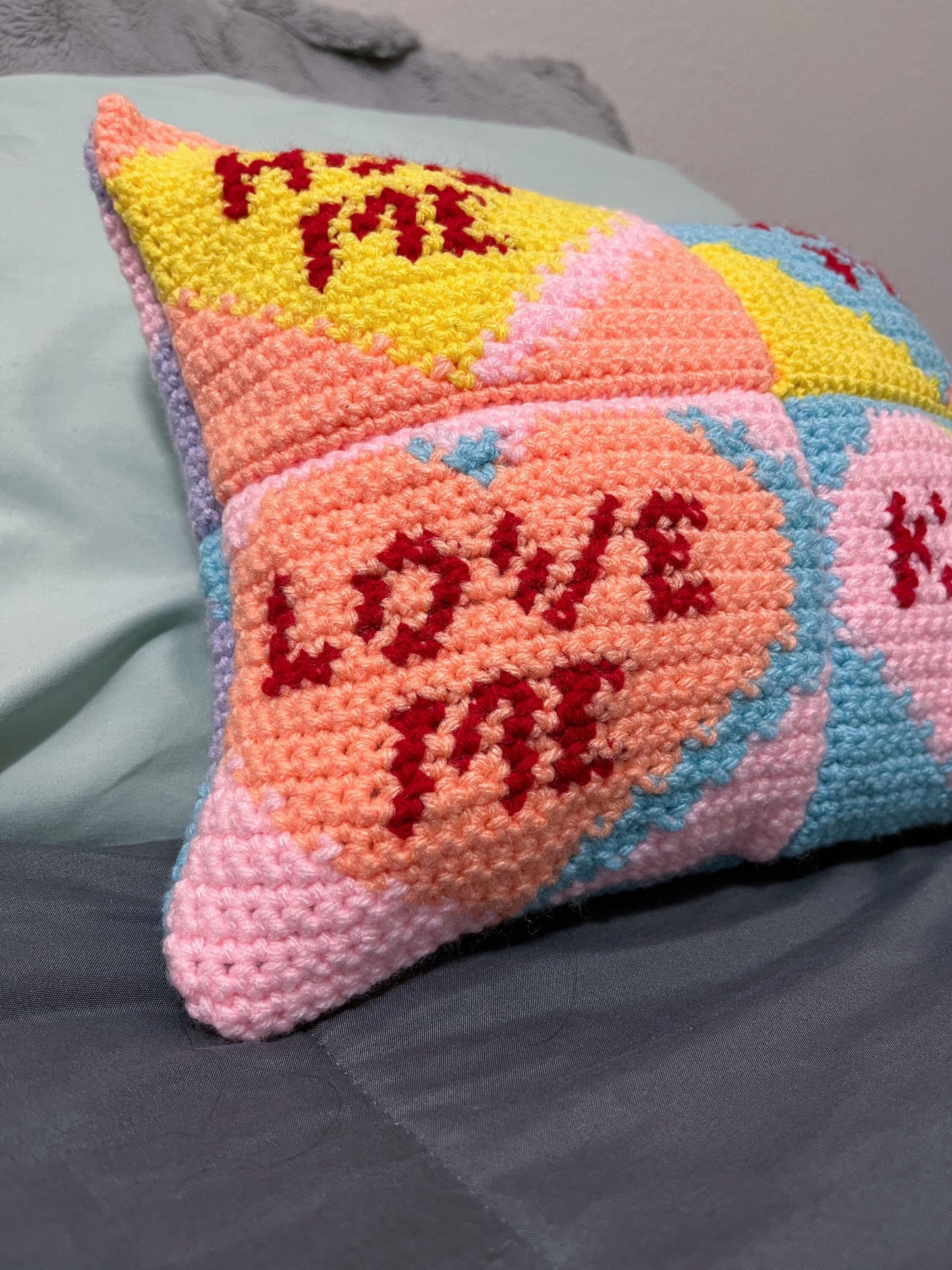 Conversation Hearts PDF Pattern | Tapestry, Pillow, Bag Pattern