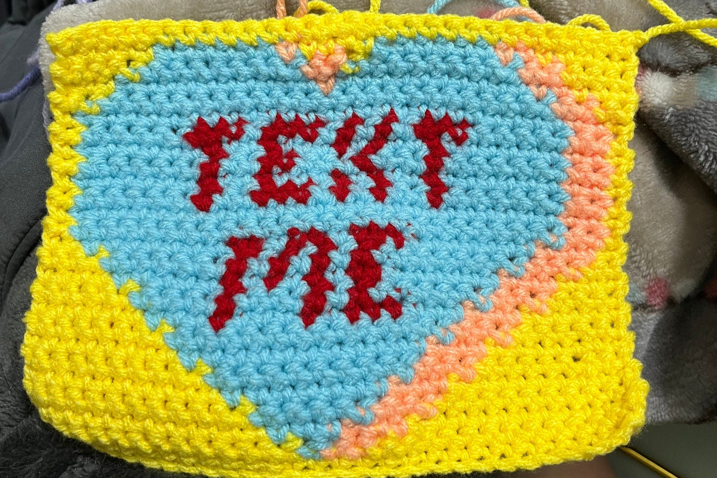 Conversation Hearts PDF Pattern | Tapestry, Pillow, Bag Pattern
