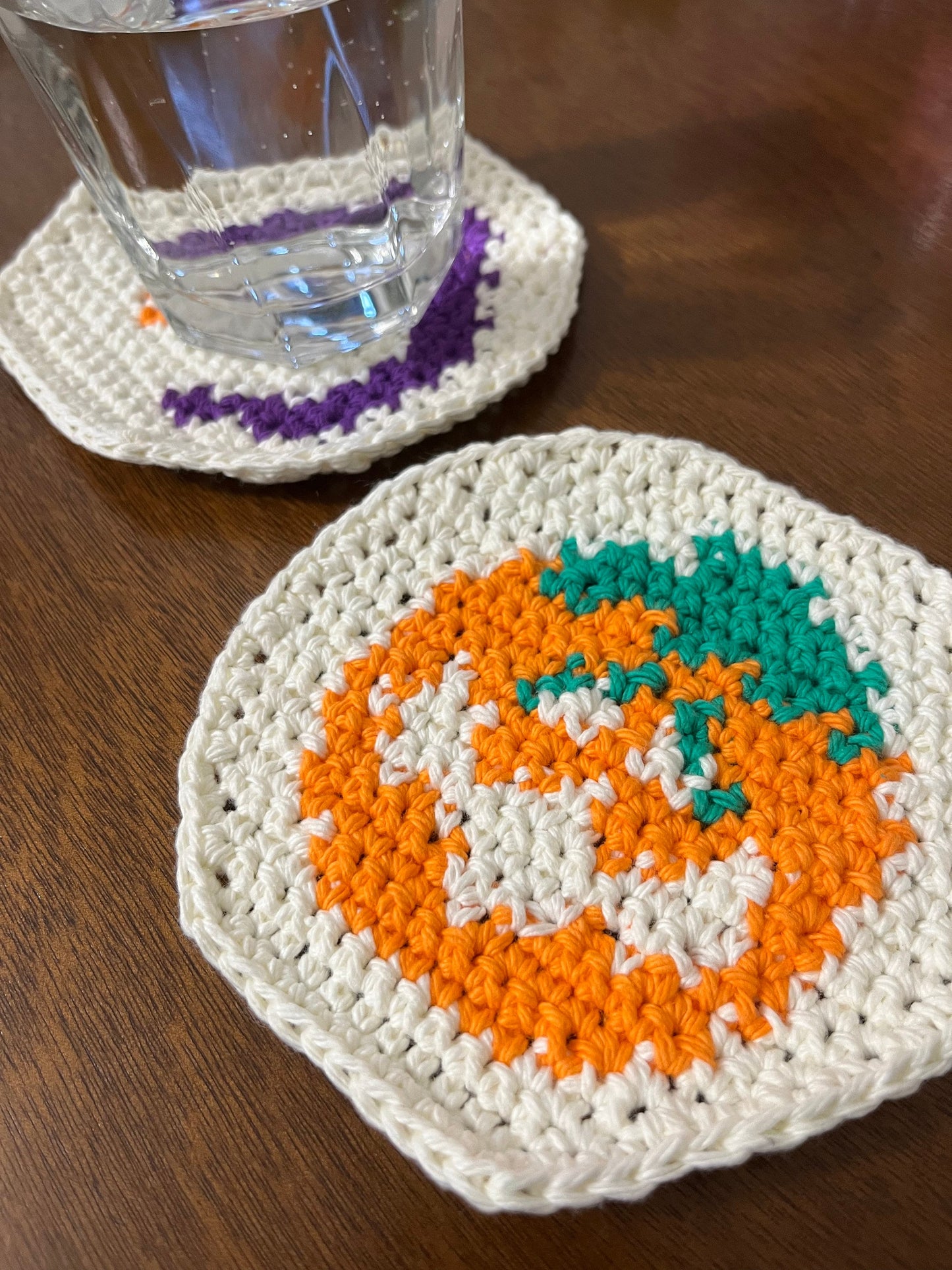 Pumpkin Crochet Pillsbury Cookie Coaster PDF Pattern