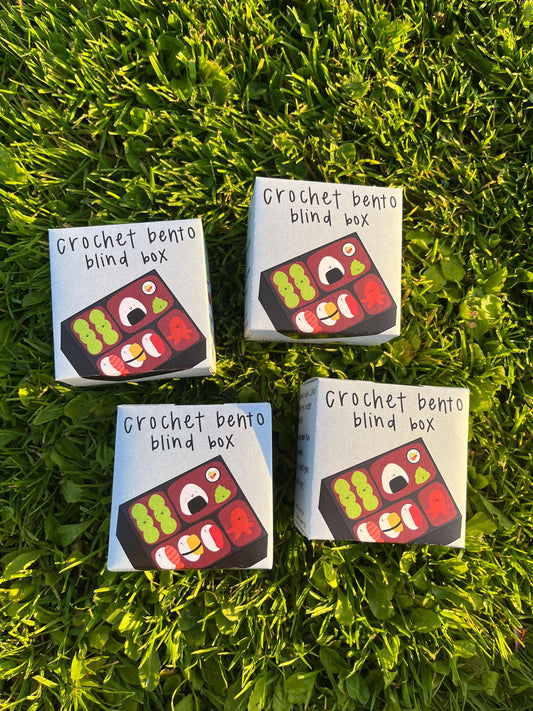 Crochet Bento Blind Box Plushie | Mystery Box with 6 Kinds + 1 Secret