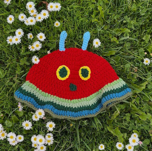 The Very Hungry Caterpillar Crochet Bucket Hat | Made to Order