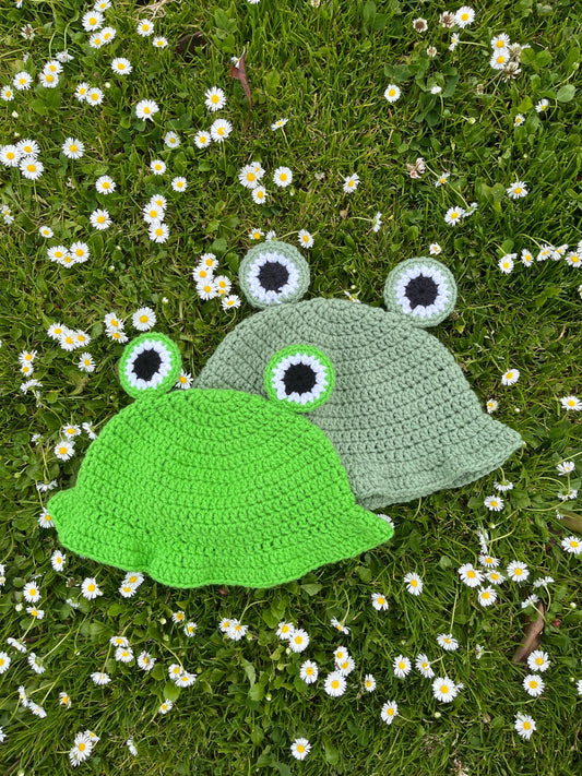 Frog Crochet Bucket Hat | Made to Order